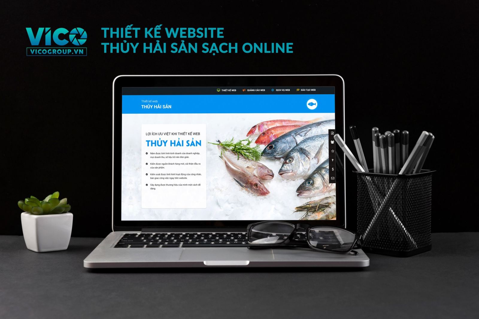 Thiết kế website thủy hải sản sạch online
