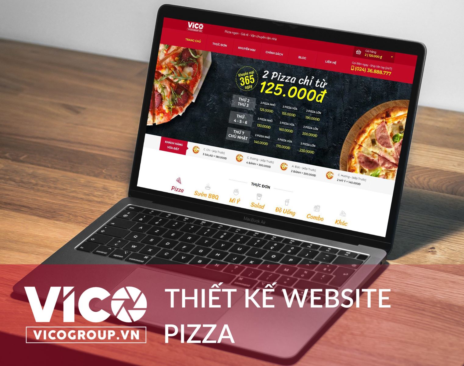 Thiết kế website pizza