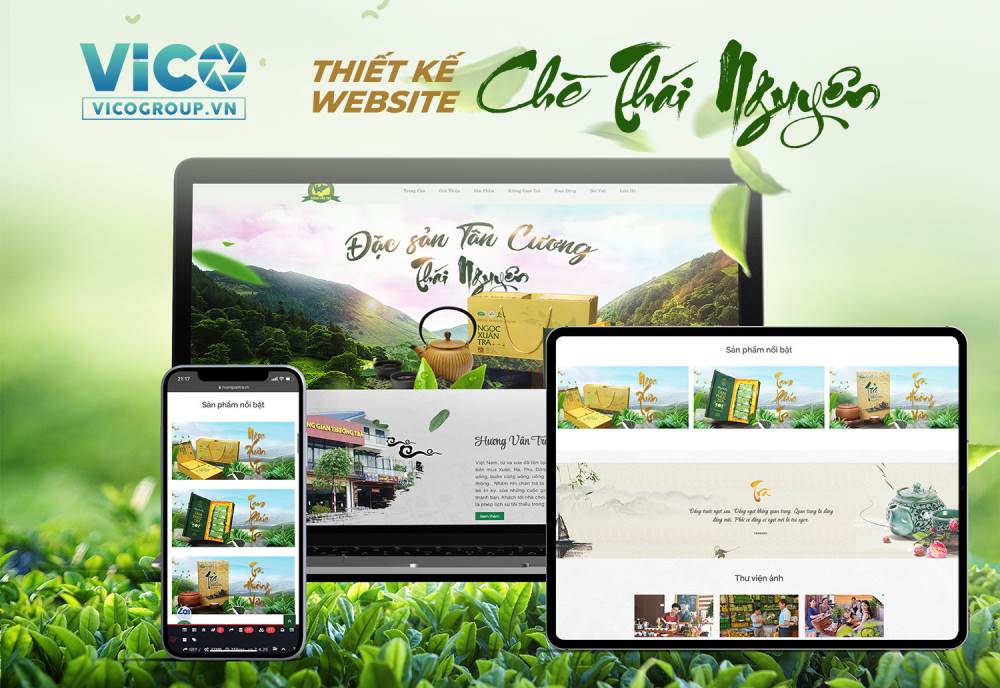 Thiết kế website chè Thái Nguyên