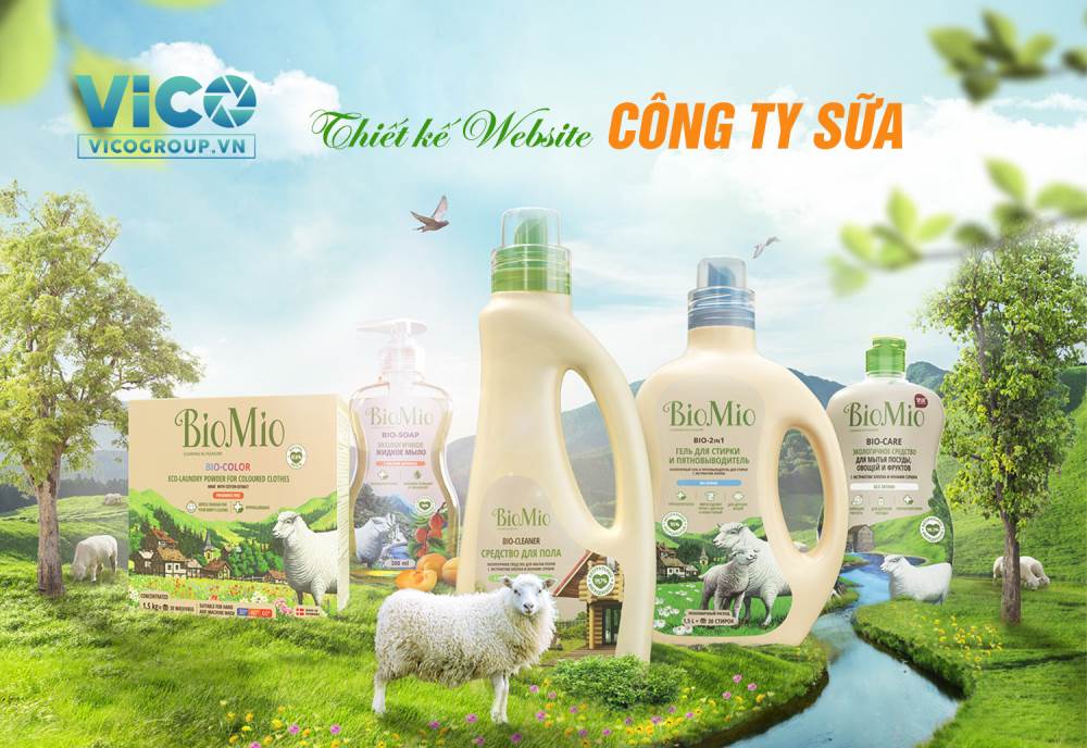 Thiết kế website công ty sữa